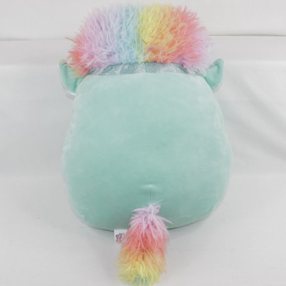 Squishmallows 16" Kennedy the Rainbow Unicorn Plush Kellytoy Squish Doos - Picture 4 of 8